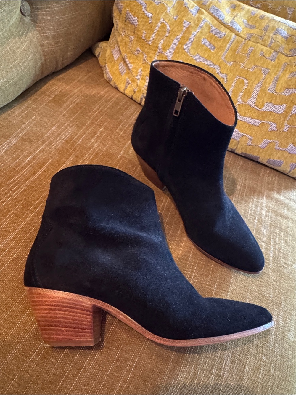 Isabel Marant Black Suede Ankle Booties - Picture 2 of 11